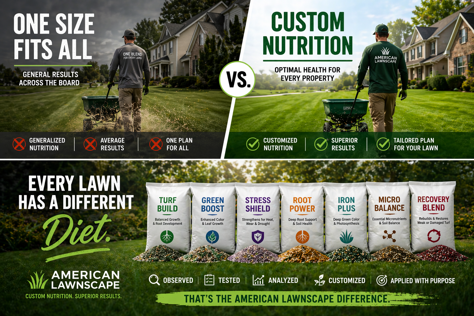 Why American Lawnscape Uses 7 Fertilizer Blends in April Instead of One